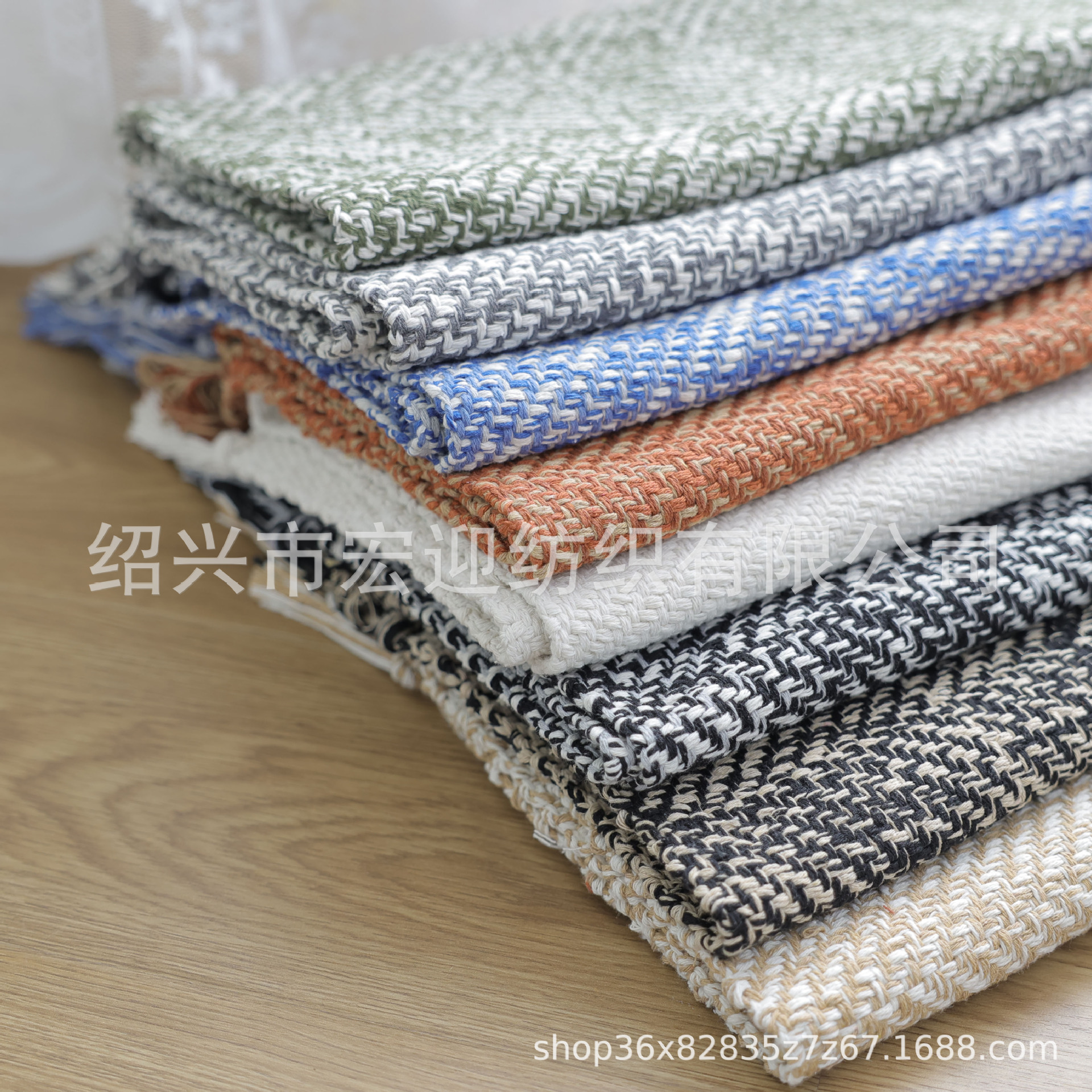 New cross-border foreign trade twill multi-colored tassel rug, bedroom bedside rug, cotton-woven rug, entrance and living room rug