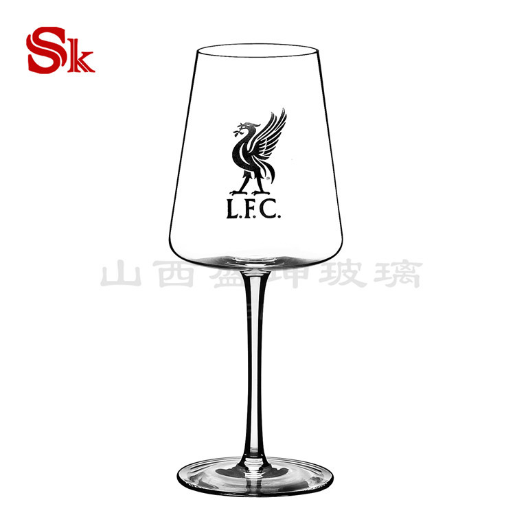 厂家生产人工520ml水晶玻璃红酒杯波尔多红酒杯高脚杯可激光logo