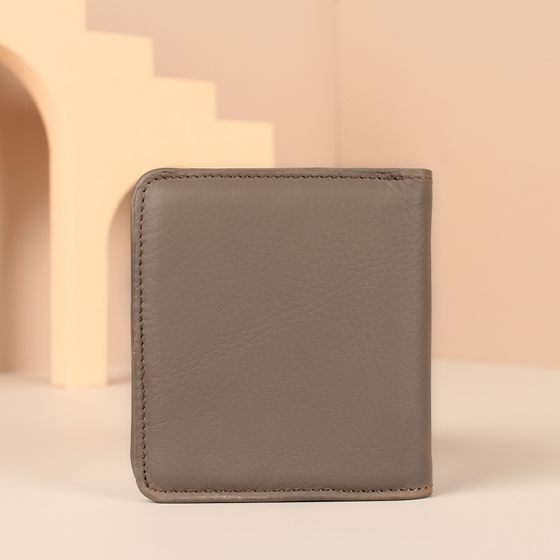 Primera capa de cuero genuino monedero multifuncional anti-robo cepillo pequeña tarjeta de cambio bolsa de gran capacidad de almacenamiento transfronterizo bolso de las mujeres al por mayor