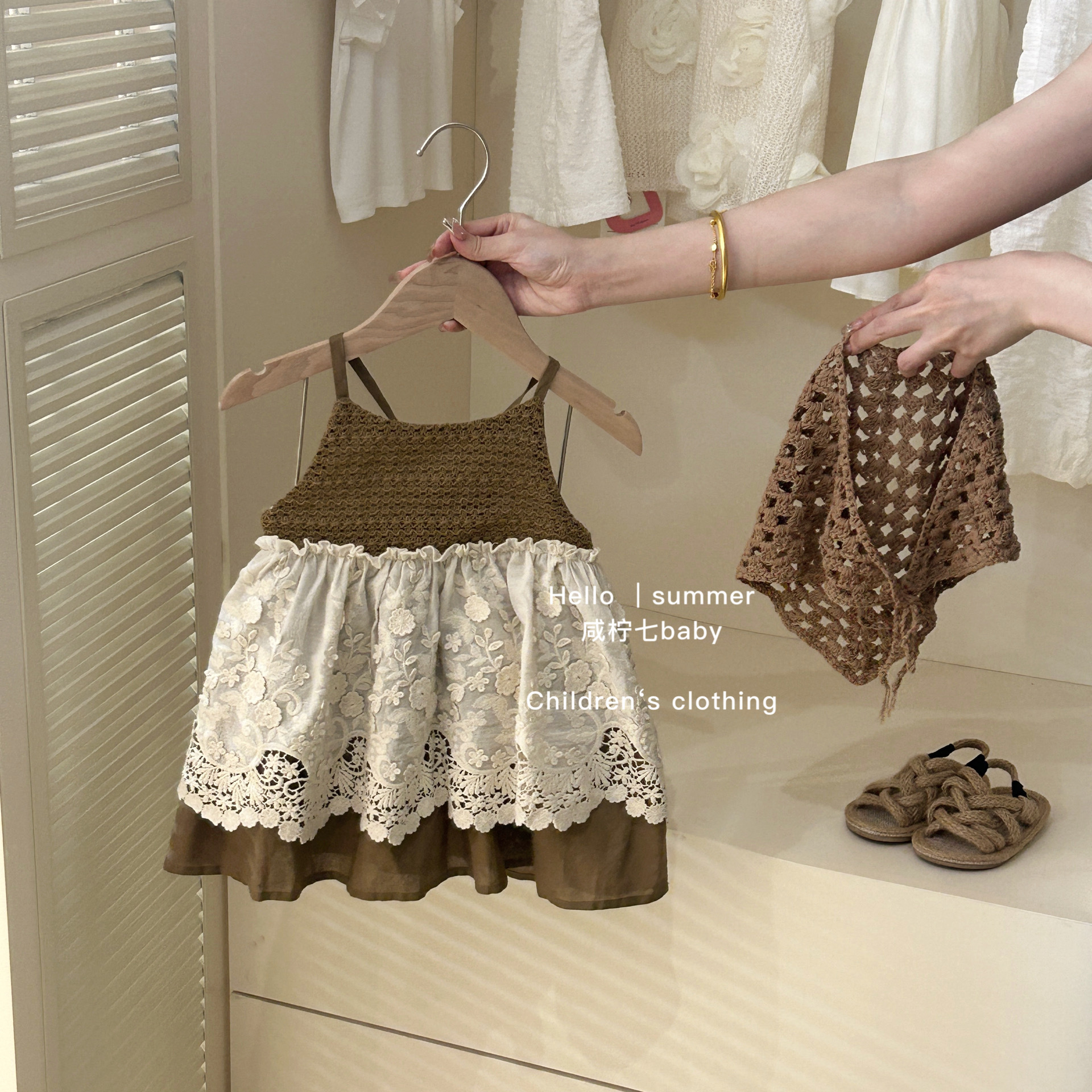 Xianning Seven Cute Ballet Bowknot Chaleco Vestido de niña de estilo occidental Verano 24 Falda de princesa para niña