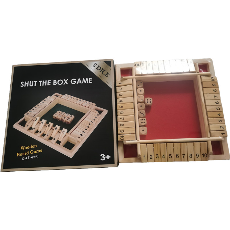 Cecpc Party Interactive Puzzle Wine Ling Toy Board Game Card Cuatro lados Digital Flip Accesorios para juegos de bebida