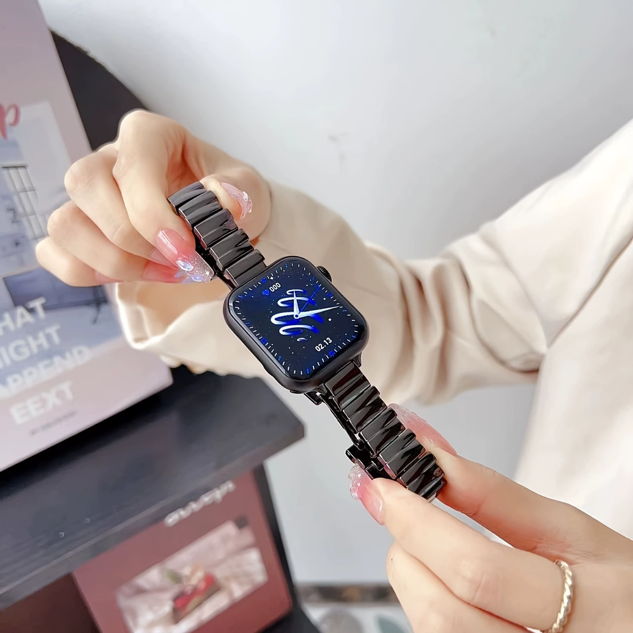 Новый неровный металлический ремешок Apple для applewatch тонкий ремешок iwatch78910