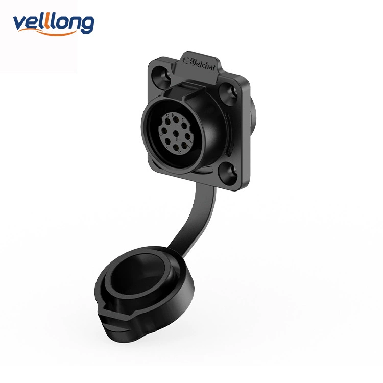 IP68 waterproof power socket connector EW-LP16 panel plastic 2/3/4/5/7/8/9 aviation plug