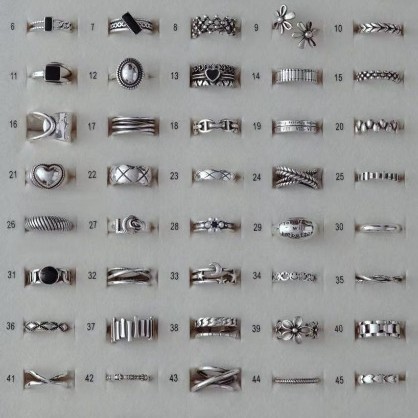 Lanzi beliebter Ring aus Thai-Silber für Damen, minimalistisches Design, vielseitig kombinierbar, stapelbar, 925er Silberschmuck