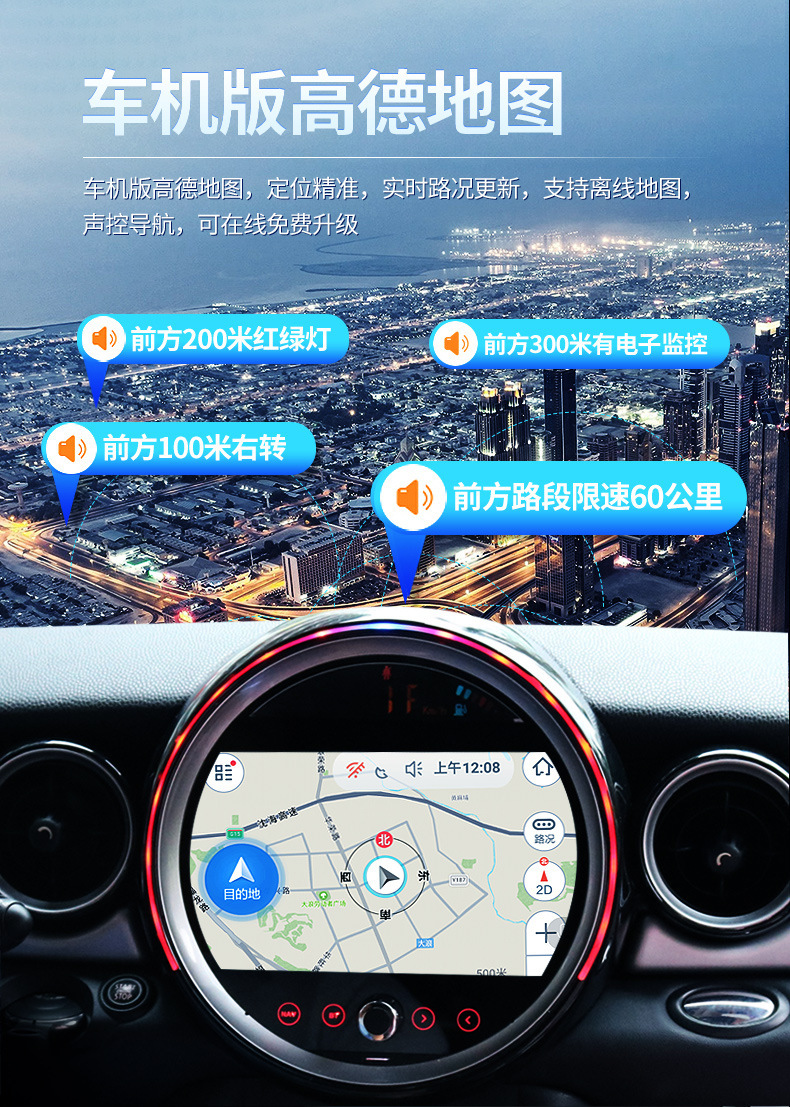 Applicable Models: Bmw Navigation, Android Navigation, Reversing Image, Android Navigation Mini 2015-2018