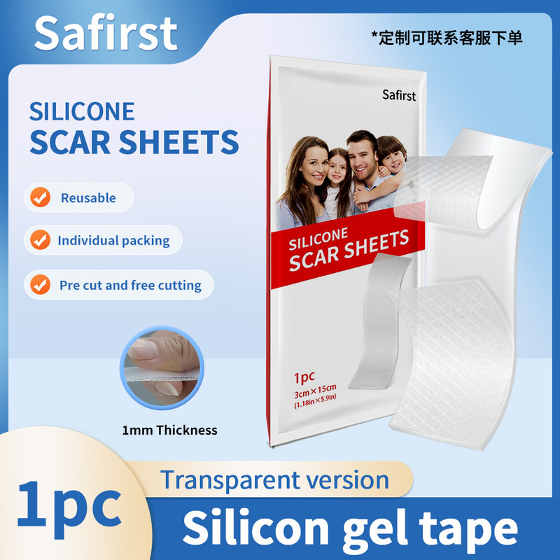 Cross-Border Medical Transparent Scar Tape, 1mm Gold Thickness, Gentle Peel-Off, Imported Silicone, Skin-Friendly, Fda Certified Cross-Border Medical Transparent Scar Tape, 1mm Gold Thickness, Gentle Peel-Off, Imported Silicone, Skin-Friendly, Fda Certified