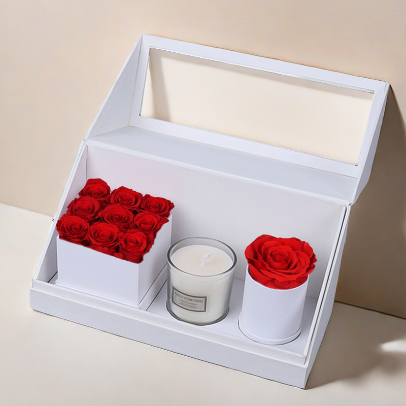 불멸의 꽃 아로마 테라피 화이트 박스 홍화