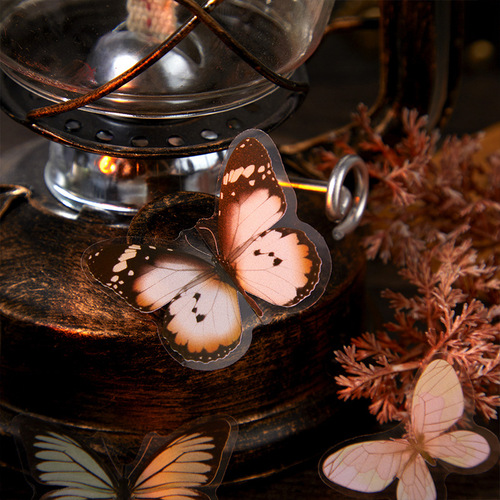 Light-picking pet sticker pack Butterfly Nature Series Butterfly handbag decorative material stickers 40 pieces in 6 options