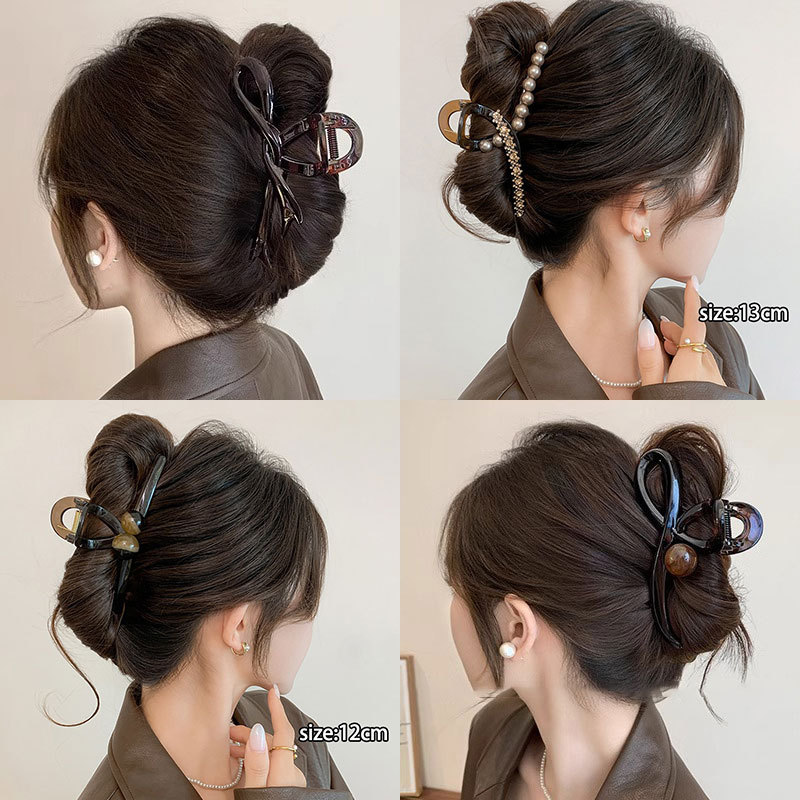 Clip de cabello grueso, cabello super grande, clip de cabello, cabeza posterior, clip de tiburón de alto nivel, tocado, clip de cabello para mujeres