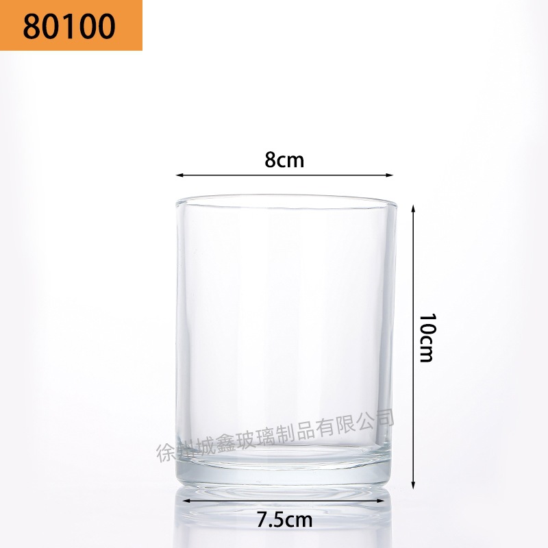 Vasos de vidrio transparentes para velas aromáticas al por mayor, portavelas de vidrio, adornos perfumados, vasos vacíos, recipientes para velas DIY, estilo nórdico