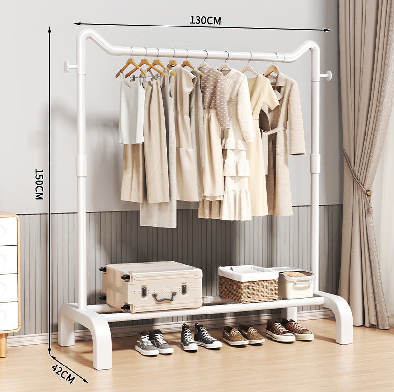 Tendedero piso a techo dormitorio doméstico colgar ropa plegable dormitorio interior simple almacenamiento móvil secado al sol perchero