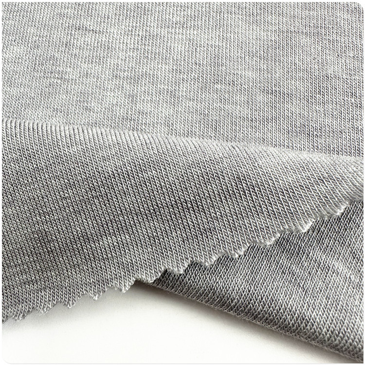 针织面料天丝羊毛罗纹 1*1细针弹力螺纹布料 天丝羊毛双面布 打底