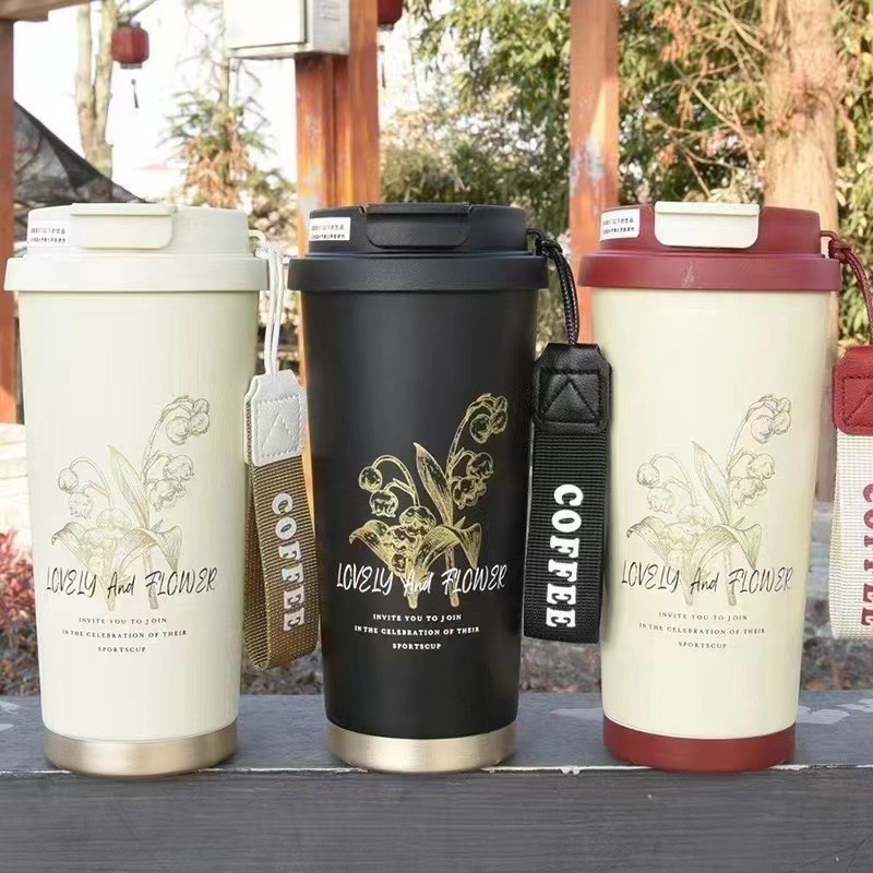 Termo de Acero Inoxidable 316, Taza de Café de Gran Capacidad, Taza de Agua con Pajita, Personalizable, Portátil, con Indicador de Temperatura, Regalo Empresarial