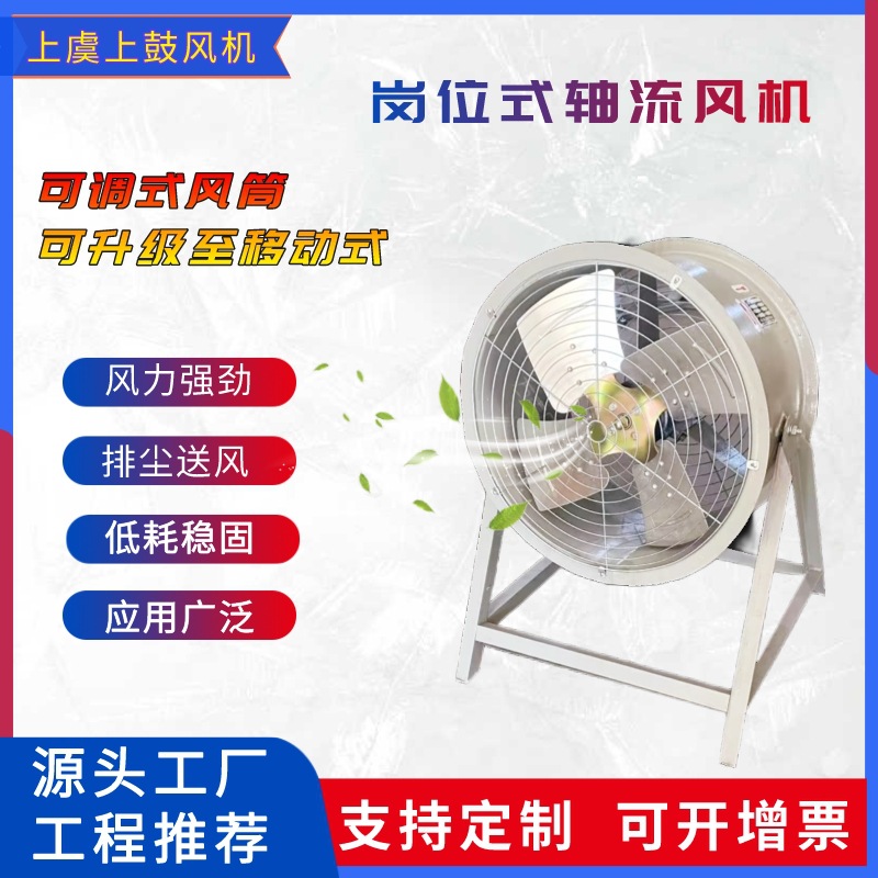 JGS-I-5.5#撑脚式岗位轴流风机 风量11700  风压247pa  1450r/min