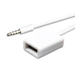 車載auxオーディオケーブルをusb usbに変換して3.5mm車用オーディオケーブルotg自動車3.5mm中継ケーブルに変換する