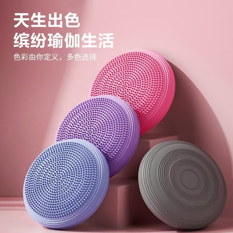 Inflatable soft heel for yoga for training