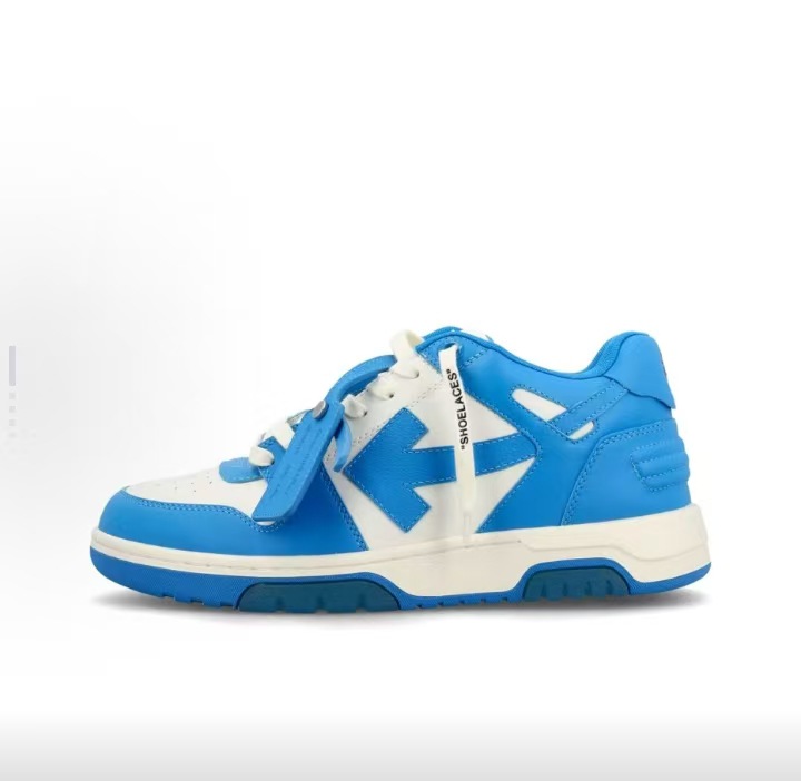Blue and white