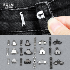 Factory-direct copper belt adjuster for trousers and skirts—widens or tightens waistlines, with invisible hook-and-eye closures for pants.