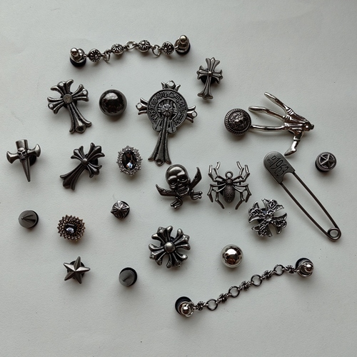 Adaptive cross hole shoe accessories, floral shoe clips, metal decorative cross crossbow decorations