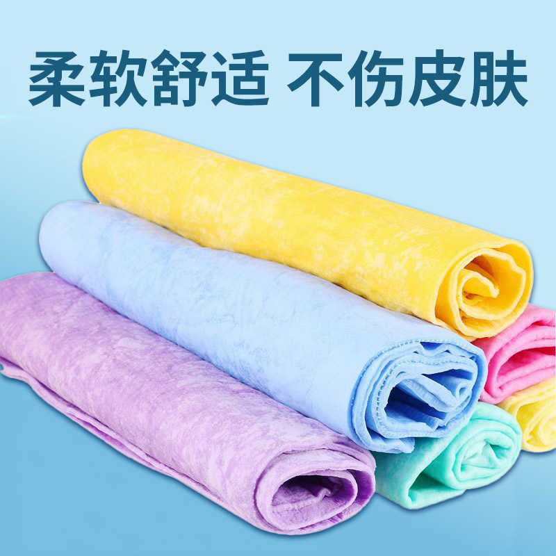 Suministros de baño para perros toalla absorbente para mascotas Teddy Toalla de piel de gamuza imitación coche de limpieza gato baño toalla absorbente grande