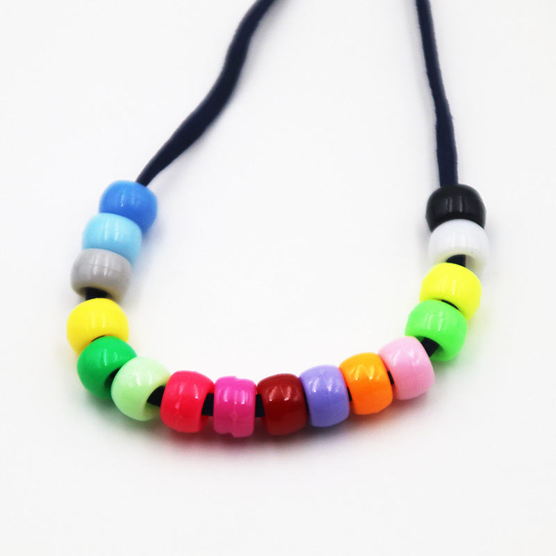 6*9mm large hole beads barrel beads color plastic beads diy handmade beaded material string shoelace accessories clothing accessories 3