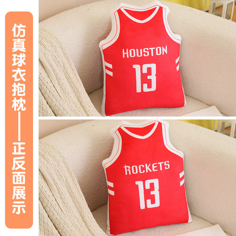 Dormitorio dormitorio almohada de baloncesto regalo para niños camiseta de simulación detrás de adornos creativos de juego image 14