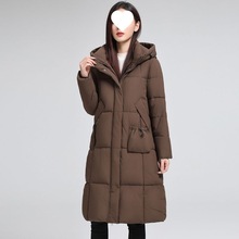 上衣外套连帽宽松加绒大码保暖羽绒棉服女冬季新款棉衣长款