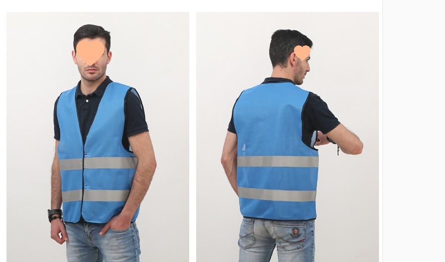 chaleco reflectante chaleco reflectante chaqueta chaqueta fluorescente de tráfico de luz nocturna chaqueta de seguridad conductor sanitario con cremallera