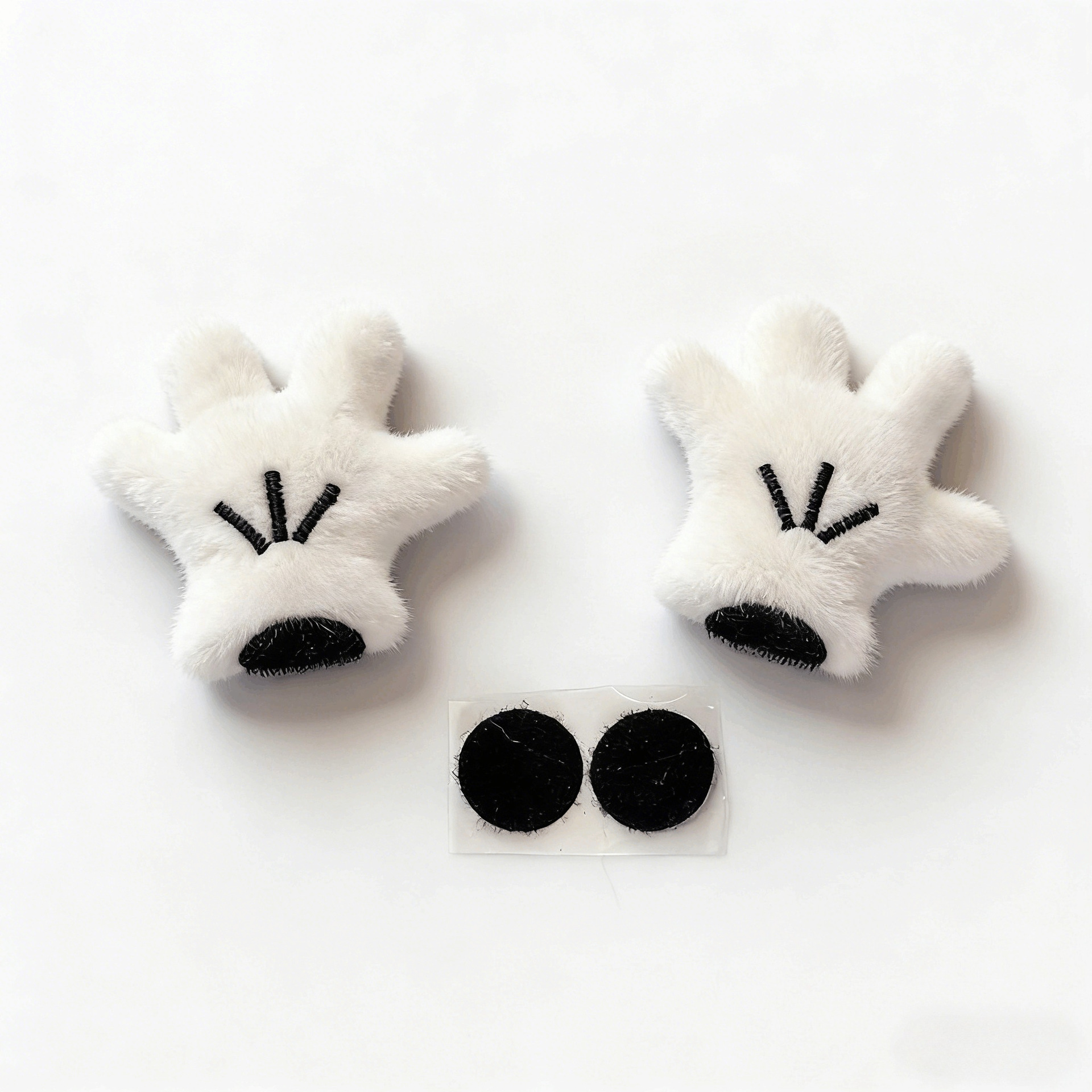 Meituan Hungry Helmet Decoration Doll Mickey Mouse Ears Butt Decoration Cute Doll Motorcycle Helmet Decoration