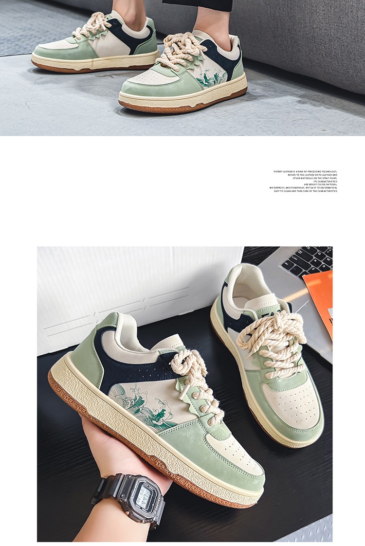 Spring Autumn Trendy Men's Casual New Four Seasons Versatile Breathable Korean Fashion Board Shoes Flat and Lightweight_voghion.com