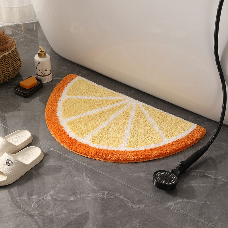 Cross-Border Flocking Floor Mat Tpr Non-Slip Microfiber Bathroom Absorbent Mat Door Mat Creative Carpet Customized with Pictures