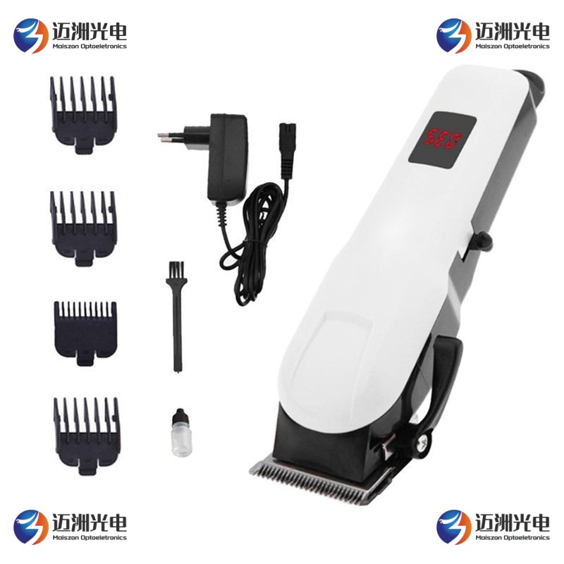 Cortadora de Pelo Recargable con Batería de Litio, Éxito de Ventas Transfronterizo, con Pantalla LCD para Uso Doméstico y en Salón, Cortadora de Pelo Eléctrica Profesional