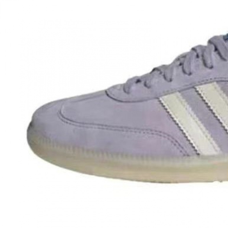 Light purple and white label