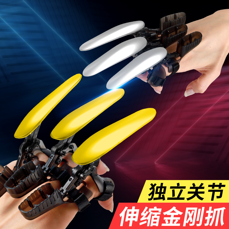 Nocturno explosivo garra lobo retráctil garra mecánica descompresión creativa de juguetes para niños cabello