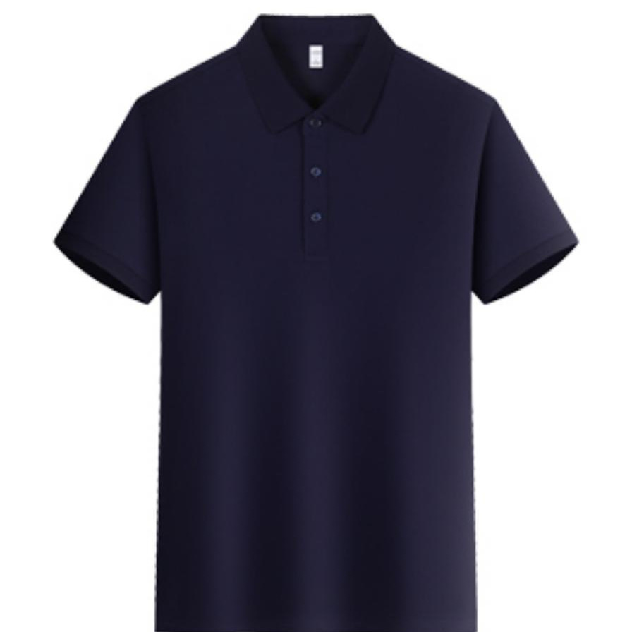 Camiseta Polo de Manga Corta con Tecnología Antibacterial de Seda Helada para Verano 2026, Color Sólido, Venta al Por Mayor