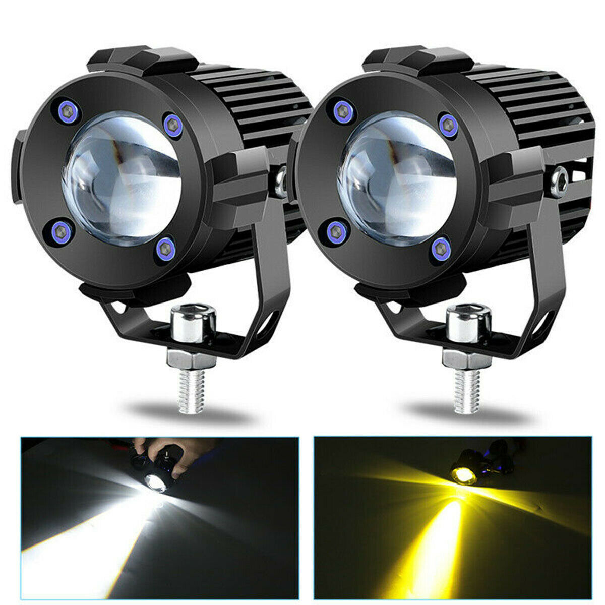Spotlight de motocicleta Spotlight de trabajo externo bicolor Spotlight de motocicleta de automóvil eléctrico Spotlight de mejora Spotlight de motor bicolor Spotlight