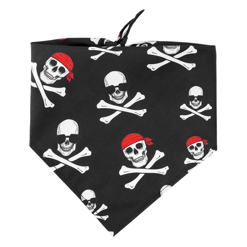 Nueva mascota perro especial liquidación transfronteriza cráneo Halloween triángulo toalla perro color coincidencia bufanda saliva toalla