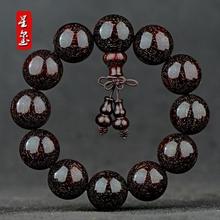 非洲大叶低密度檀木叶金丝楠手串满仿20男女款文玩108颗佛珠