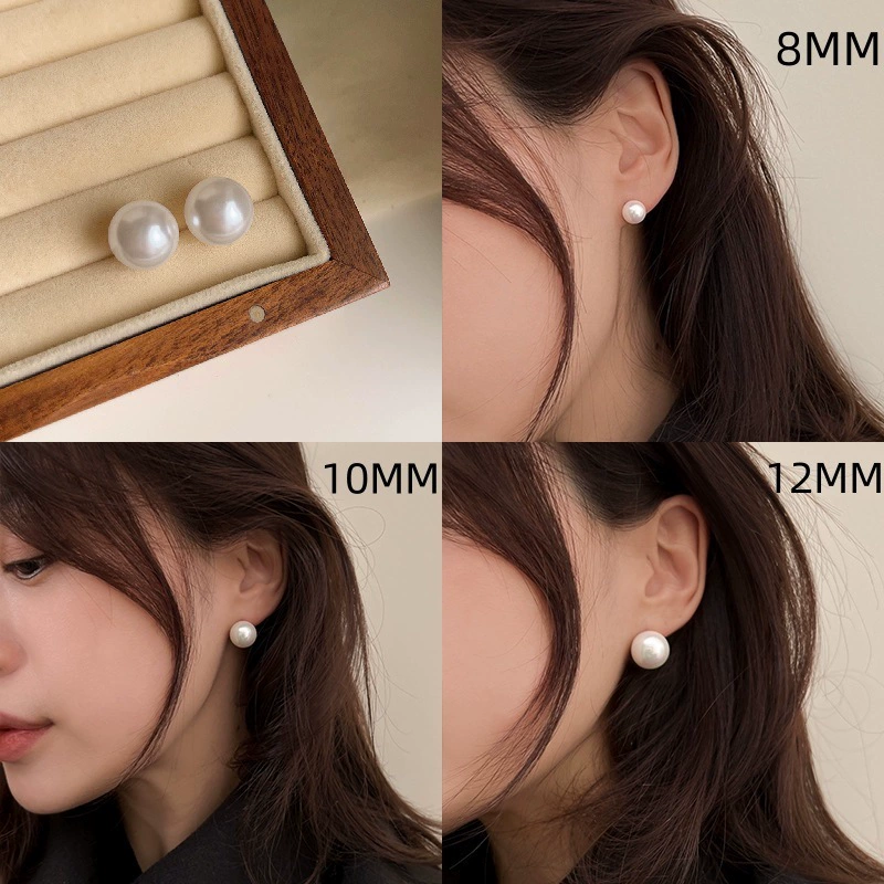 Простые магнитные серьги-клипсы с жемчугом для женщин без прокола в ушах, безыгольные серьги, серьги-гвоздики, аксессуары для ушей.