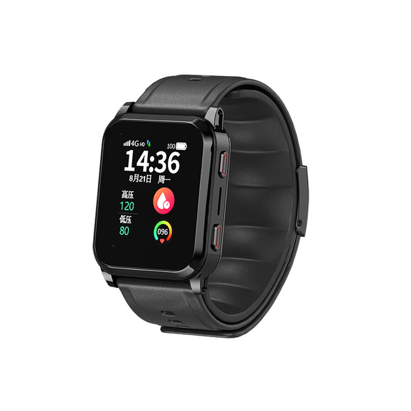 4G全网通智能定位手环腕部心率气泵血压远程全方位检测健康手表