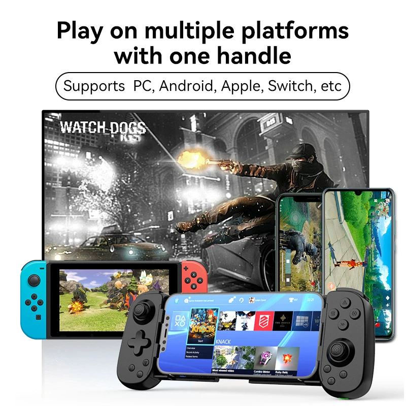 Stretch game handle IOS Android mobile game directly connected to Switch six-axis Hall rocker wireless bluetooth handle