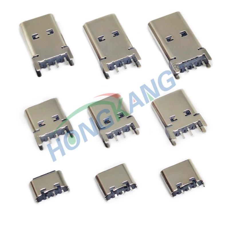 USB3.1Type-C 3Pin вертикальная розетка-панель, разные варианты высоты, можно заменить 6PIN женский разъем