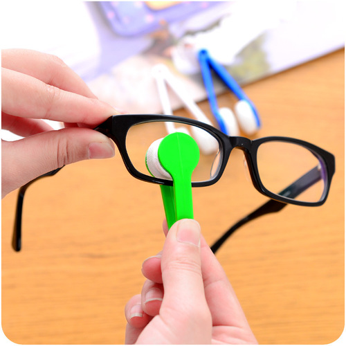 便携眼镜擦麂皮绒眼镜布随身擦眼镜神器眼镜清洁擦拭夹不伤镜片