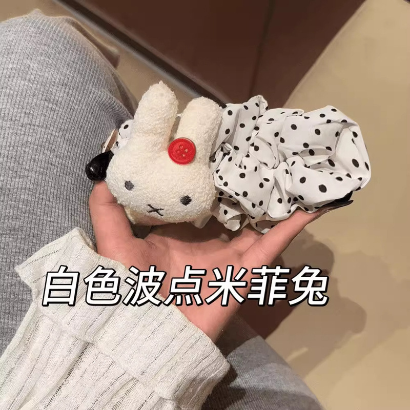 可爱波点米菲兔香蕉夹显发量盘发扎马尾夹鲨鱼夹子百搭发夹学生女|undefined