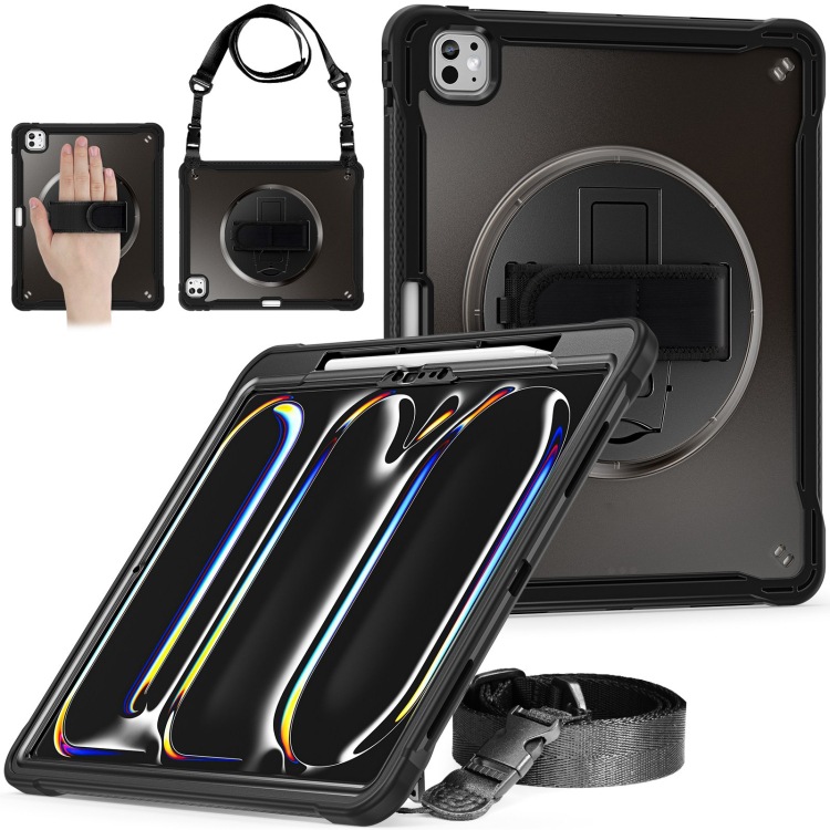 Popey A con cuello y correa de agarre de disco giratorio