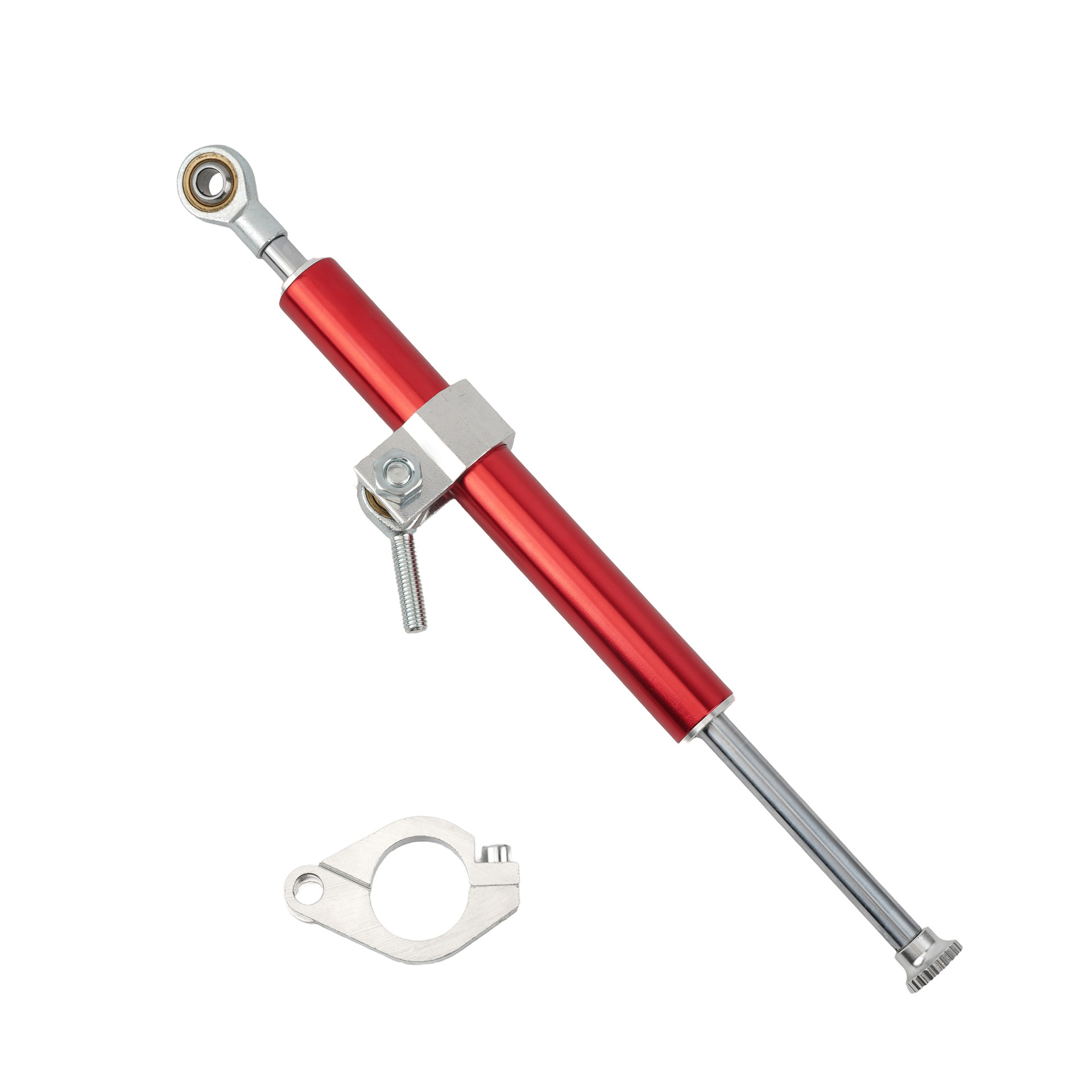 Motorcycle Accessories Steering Damper Handlebar Anti-Sway Shock Absorber Riding Control Steering Damping Titanium Ruler Modification