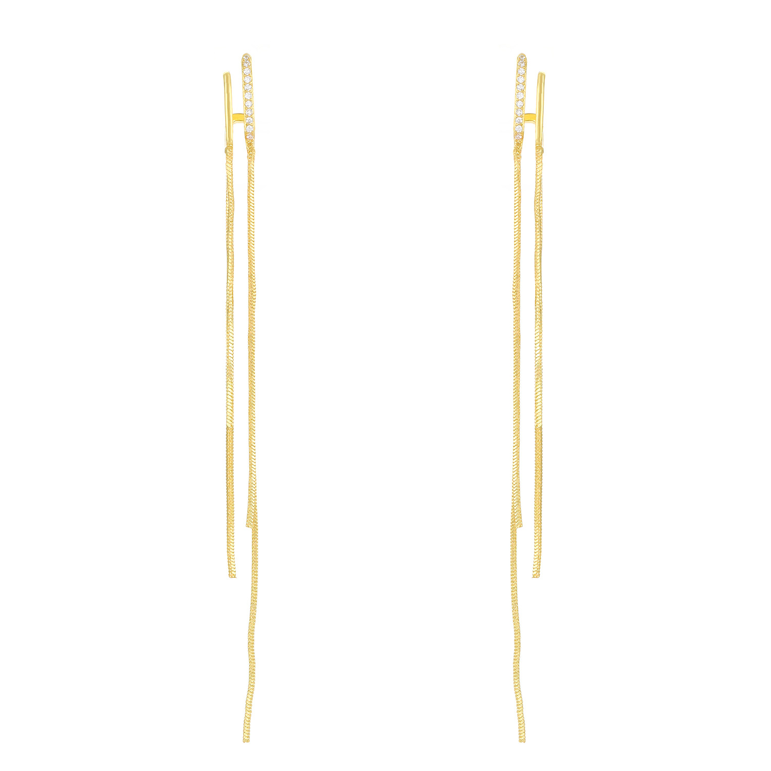 Instagram-Stil Laang Quasten fir Fraen, Modesch an personaliséiert Diamant-Ageleete Kette Ouerréng, Mesh Rout Ouerréng_voghion.com