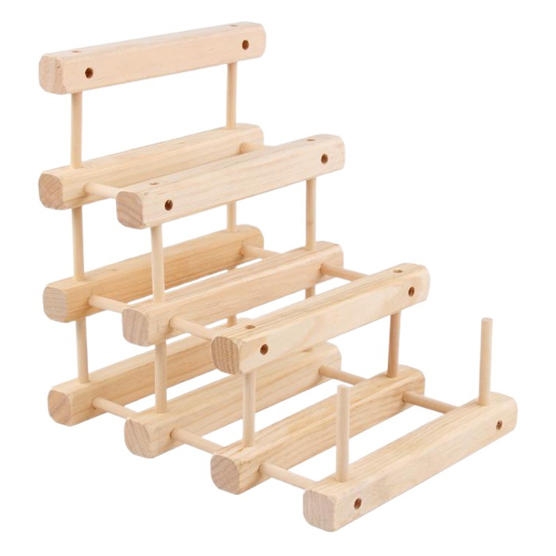 Solid Wood Wine Rack Ornaments European Creative Wine Rack Home Wine Rack Red Wine Cabinet Living Room Wine Bottle Display Rack