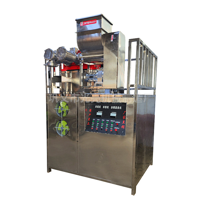 大型商用双筒贵州云南不锈钢米线机 批发米粉厂用半干米粉米线机