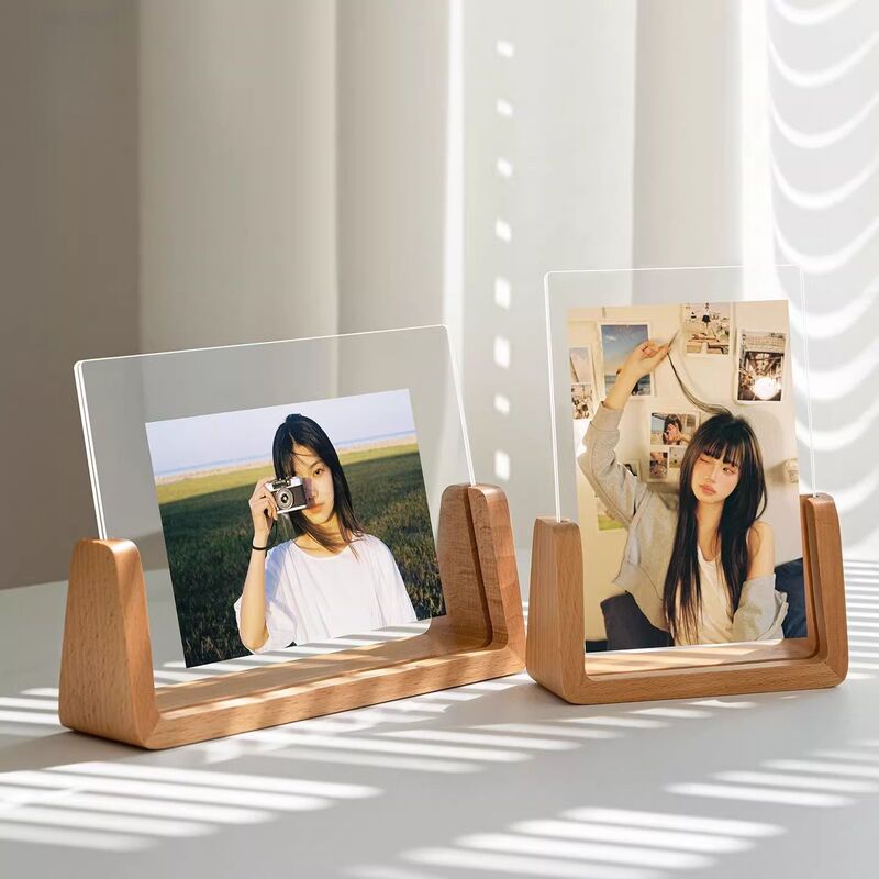 High-End Solid Wood Photo Frame Table, Washed Photos, Nailed Transparent Acrylic Empty Frame Made into Photo Album Plus Printing 6 Inches 8 High-End Solid Wood Photo Frame Table, Washed Photos, Nailed Transparent Acrylic Empty Frame Made into Photo Album Plus Printing 6 Inches 8